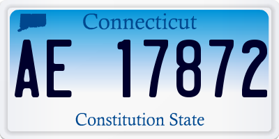 CT license plate AE17872