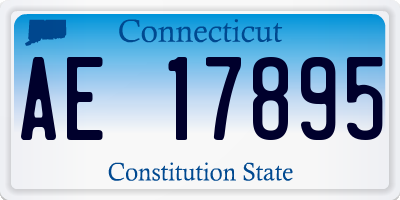 CT license plate AE17895