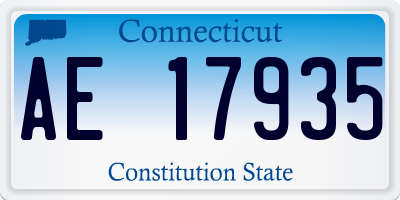 CT license plate AE17935