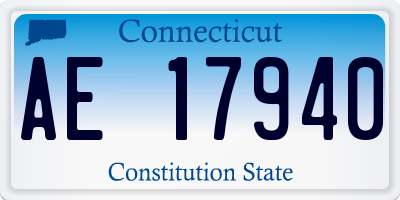 CT license plate AE17940