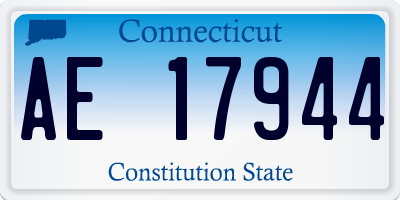 CT license plate AE17944