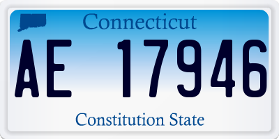CT license plate AE17946