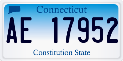 CT license plate AE17952