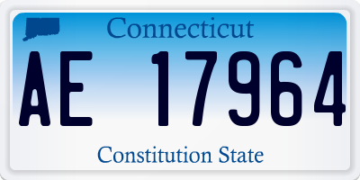 CT license plate AE17964