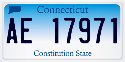 CT license plate AE17971
