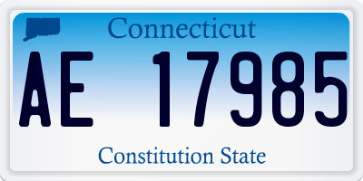 CT license plate AE17985