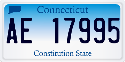 CT license plate AE17995