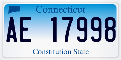 CT license plate AE17998