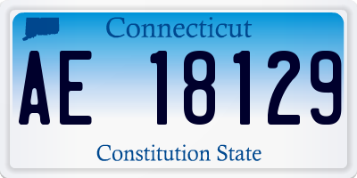 CT license plate AE18129