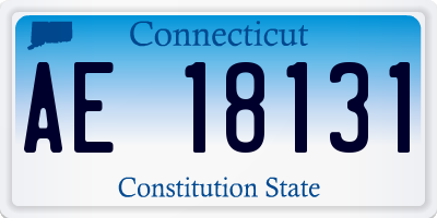CT license plate AE18131