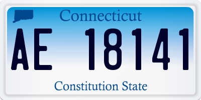 CT license plate AE18141