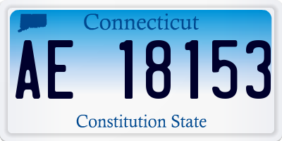 CT license plate AE18153