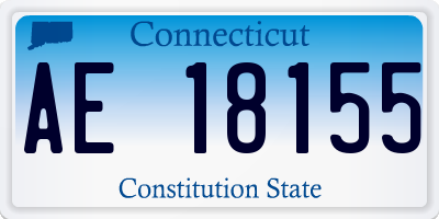 CT license plate AE18155