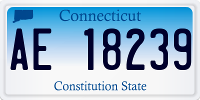 CT license plate AE18239