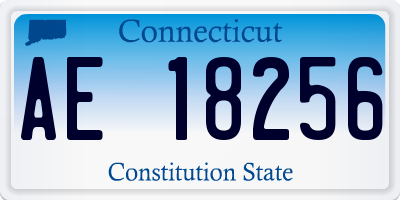 CT license plate AE18256