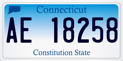 CT license plate AE18258