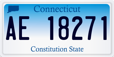 CT license plate AE18271