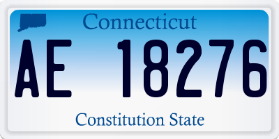 CT license plate AE18276