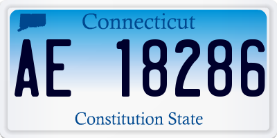 CT license plate AE18286