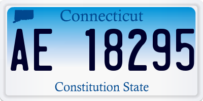 CT license plate AE18295