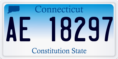 CT license plate AE18297