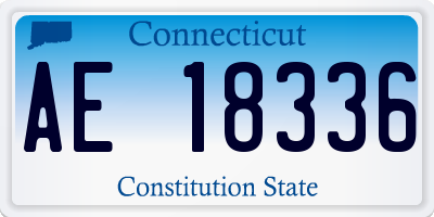 CT license plate AE18336