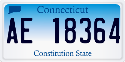 CT license plate AE18364