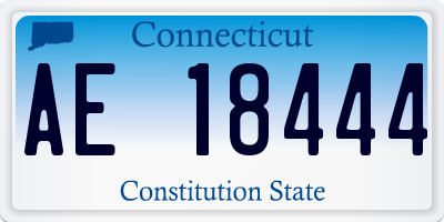 CT license plate AE18444