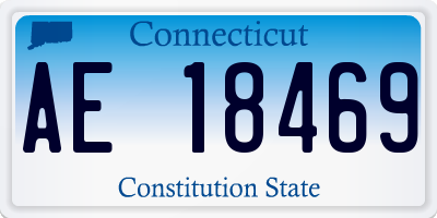 CT license plate AE18469