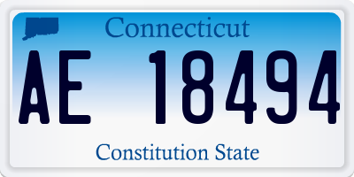 CT license plate AE18494