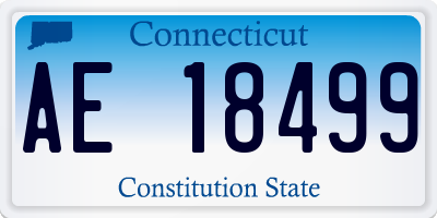 CT license plate AE18499