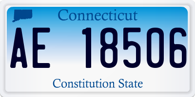 CT license plate AE18506