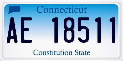 CT license plate AE18511