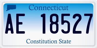 CT license plate AE18527