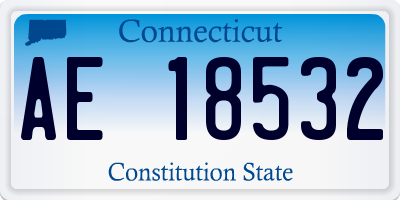 CT license plate AE18532