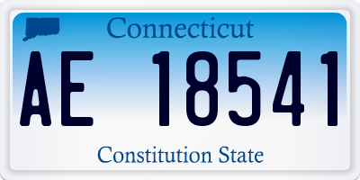 CT license plate AE18541