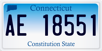 CT license plate AE18551