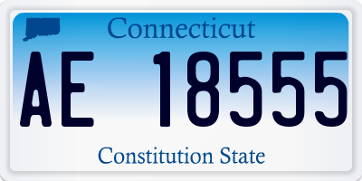 CT license plate AE18555
