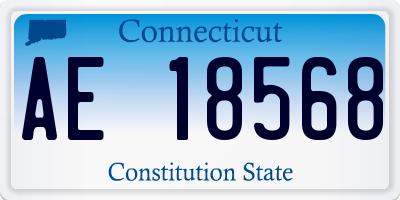 CT license plate AE18568