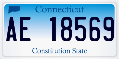 CT license plate AE18569