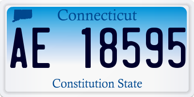 CT license plate AE18595