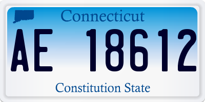 CT license plate AE18612