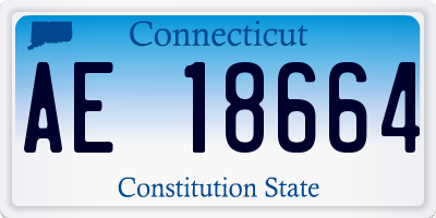 CT license plate AE18664