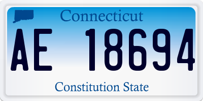 CT license plate AE18694