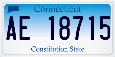 CT license plate AE18715