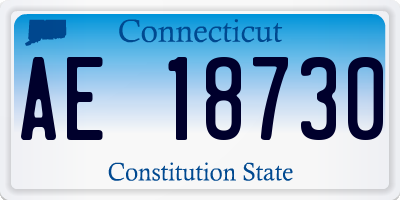 CT license plate AE18730