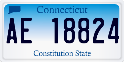 CT license plate AE18824