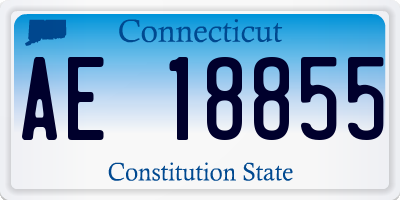 CT license plate AE18855