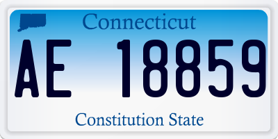 CT license plate AE18859