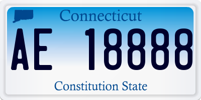 CT license plate AE18888